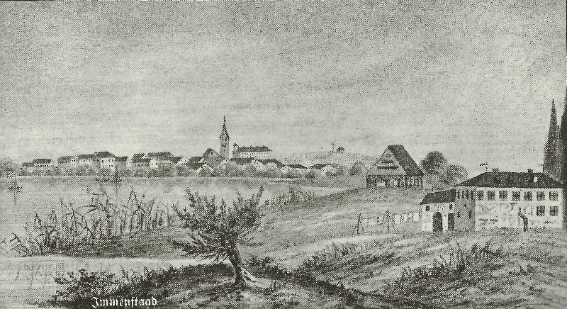 Immenstaad Helmsdorf Lithografie Brommer 1845